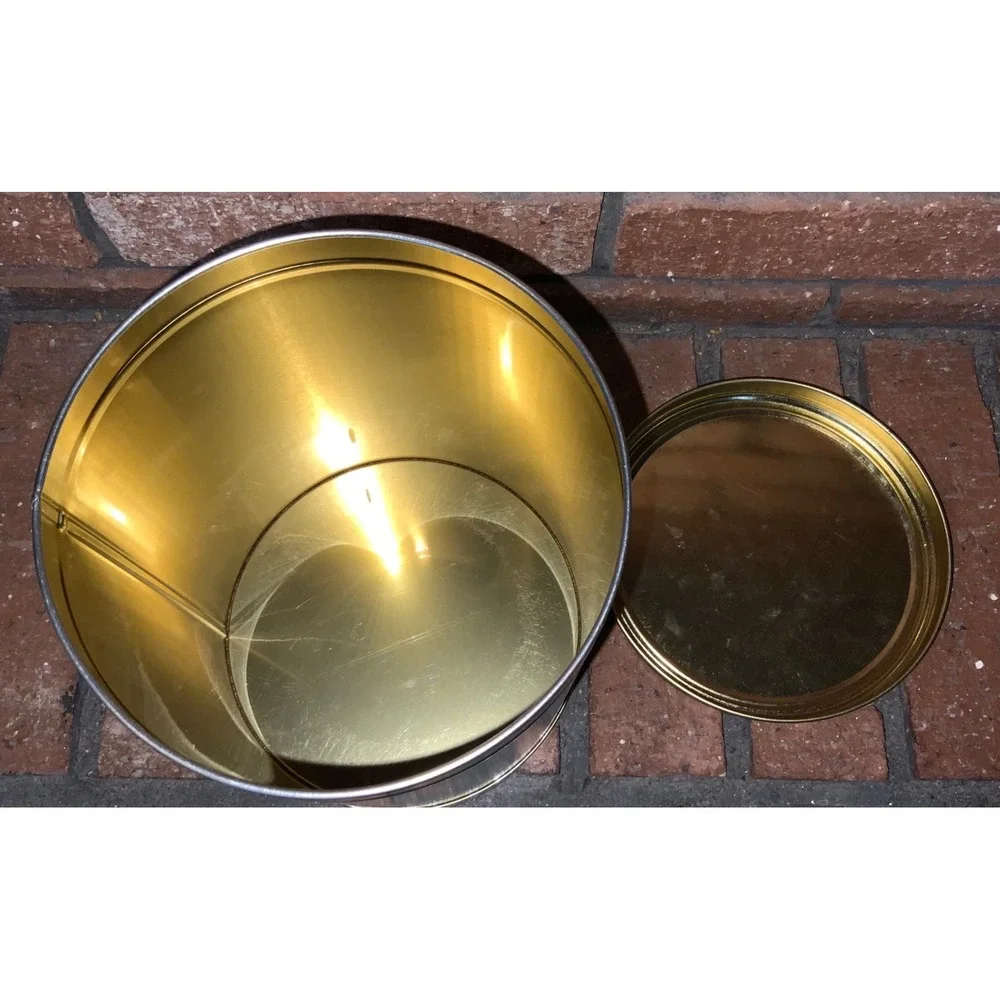 Vintage Purina Biscuits Metal Tin Green Dog Pet Collectible‎ Canister